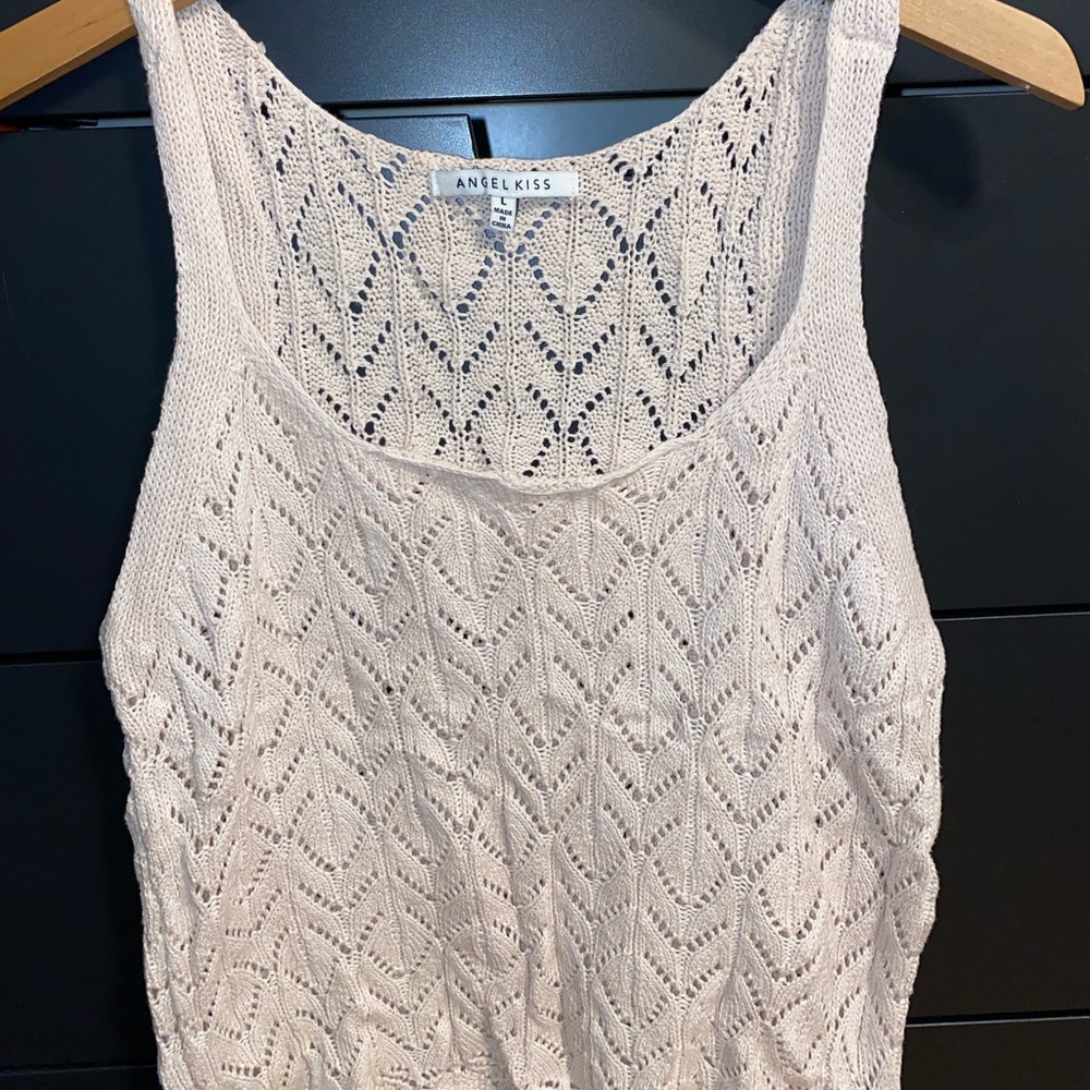 Womens knit tank top